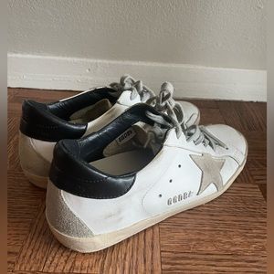 Golden goose superstar sneakers classic black white